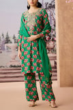 Aneesh Agarwaal Pret Green floral chintz printed kurta set Online Shopping