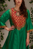 Preeti S Kapoor Green gota work kalidar kurta set Online Shopping