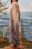 Esha Sethi Thirani Grey embroidered layered draped tunic sari Online Shopping