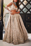 Kalighata Grey floral embroidered lehenga set Online Shopping