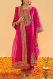 Sheetal Batra Hot pink kirandori embroidered kurta set Online Shopping