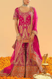 Sheetal Batra Hot pink kirandori embroidery sharara set Online Shopping