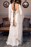 Payal Singhal Ivory embroidered kurta sharara set Online Shopping