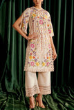 Chandrima Ivory floral embroidered kurta set Online Shopping