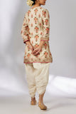 Gopi Vaid Ivory floral print embroidered kurta set Online Shopping