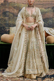 Itrh Ivory gota embroidered lehenga set Online Shopping