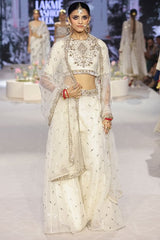 Payal Singhal Ivory mukaish sharara set Online Shopping