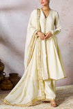 Masaba Ivory sequin embroidered kurta set Online Shopping