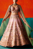 Aman Takyar Light rose embroidered lehenga set Online Shopping