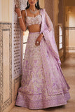 The Royaleum Atelier Lilac embellished lehenga set Online Shopping