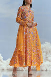 Nachiket Barve Mango floral embroidery kurta set Online Shopping