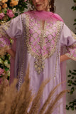 Preeti S Kapoor Mauve gota and pearl embellished kurta set Online Shopping