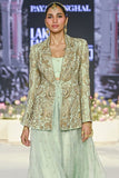 Payal Singhal Mint embroidered blazer and sharara set Online Shopping