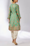 Gopi Vaid Mint floral printed embroidered kurta set Online Shopping