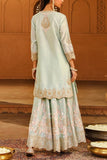 Sheetal Batra Misty green floral embroidery sharara set Online Shopping