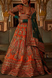 The Royaleum Atelier Multicolour embroidery lehenga set Online Shopping