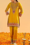 Sheetal Batra Mustard kiran dori embroidered kurta set Online Shopping