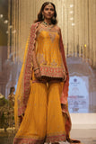 Sheetal Batra Mustard kirandori embroidery gharara set Online Shopping