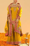 Sheetal Batra Mustard kirandori embroidery gharara set Online Shopping