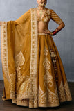 Torani Ochre zari and badla embroidered lehenga set Online Shopping