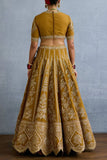 Torani Ochre zari embroidered lehenga set Online Shopping