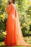 Dolly J Orange floral embroidered kurta sharara set Online Shopping