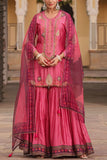 Niti Bothra Pink chintz printed sharara set Online Shopping