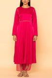 Taar Pink cotton silk kurta set Online Shopping