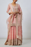 Gopi Vaid Pink embroidered sharara set Online Shopping