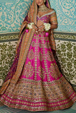 The Royaleum Atelier Pink floral printed lehenga set Online Shopping