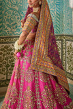 The Royaleum Atelier Pink floral printed lehenga set Online Shopping