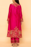 Petticoat Lane Pink paisley embroidered kurta set Online Shopping