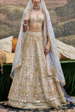 Itrh Powder blue lehenga set Online Shopping