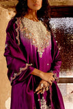 Khushboo Bagri Purple floral embroidery kurta set Online Shopping