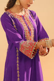 Sheetal Batra Purple kiran dori embroidery kurta set Online Shopping