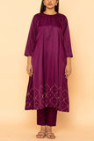 Taar Purple Mughal embroidered kurta set Online Shopping