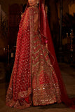 The Royaleum Atelier Red embroidered lehenga set Online Shopping