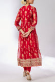 Gopi Vaid Red floral printed tiered kurta set Online Shopping