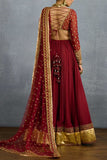 Torani Red zari embroidered lehenga set Online Shopping