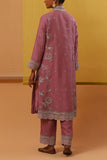 Sue Mue Rose pink pitta embroidery kurta set Online Shopping