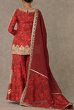 Masaba Red printed sharara set Online Shopping