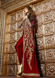 Festive Maroon Zari Sequin Embroidered Georgette Kurta Set Online Shopping