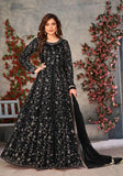 Festive Black Embroidered Pure Net Anarkali Kurta Set Online Shopping