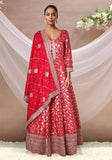 Festive Pink Embroidered Anarkali Kurta Set With Dupatta Online Shopping