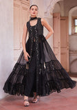 Festive Black Sequin Zari Embroidered Georgette Anarkali Set Online Shopping