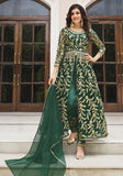 Festive Green Embroidered Net Anarkali Set Online Shopping