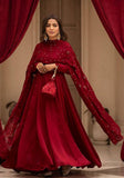 Festive Maroon Thread Sequin Embroidered Cotton Anarkali Set Online Shopping