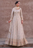 Festive Off White Sequin Embroidered Georgette Anarkali Set Online Shopping