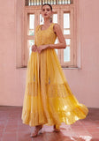 Festive Yellow Sequin Zari Embroidered Georgette Anarkali Set Online Shopping