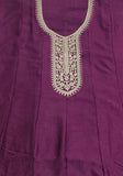 Festive Purple Sequin Embroidered Silk Anarkali Set Online Shopping